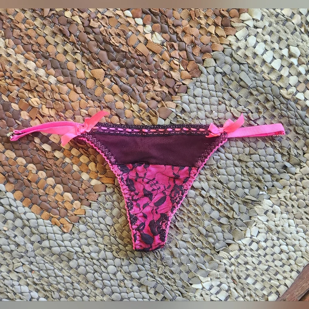 Native Hot Pink Thong Lace Panty